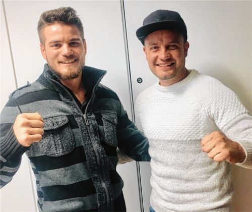 Veranstalter, Kämpfer und Trainer: Mario (links) und Nino Kornhass sind bei der Fight Night für fast alles verantwortlich. Fotos  Ziegler