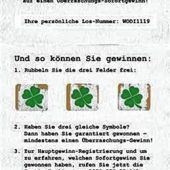 Polizei warnt vor falschen Rubbellosen
