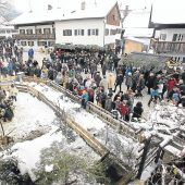 Lebende Krippe mitten im Ort