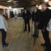 Drei Zimmererauf der Walz