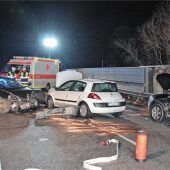 Drei Verletzte bei Verkehrsunfall