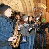 Christkindlmarkt inmitten einer wunderbaren Kulisse
