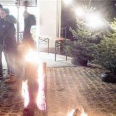 Flammenspiele im BRK-Winter-Wunderland