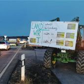 Protest am Frixinger Kreisel
