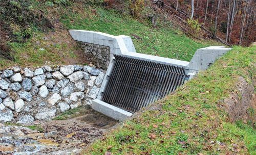 Auch die Wildholzrechen wurden am Hocheckgraben von der Flussmeisterstelle in Eigenleistung eingeschweißt.Foto re