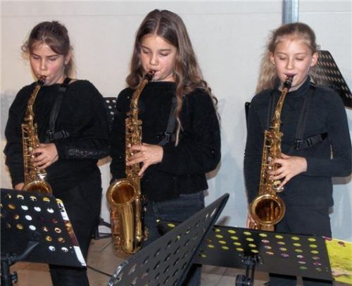 Auch Saxofon-Klänge durften beim weihnachtlichen Konzert der Mädchenrealschule nicht fehlen. Foto Auer