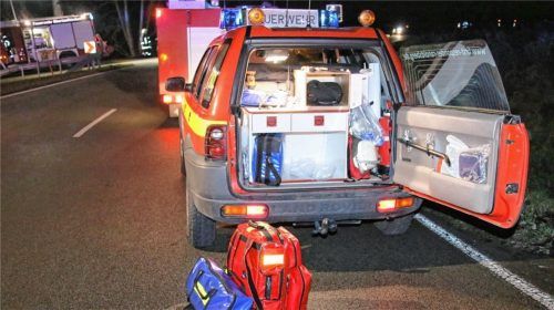 Das Fahrzeug der First-Responder-Einheit der Feuerwehr Ranoldsberg braucht, genauso wie die Ausrüstung, einen Unterstand. Deshalb soll am Feuerwehrhaus ein Anbau entstehen. Das notwendige Geld muss im Haushalt eingeplant werden. Foto  Eß