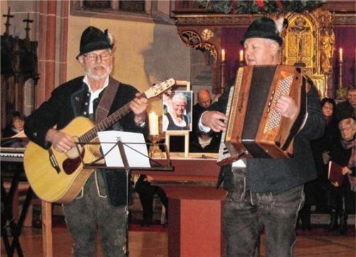 „De Keaberga“ Bäda und Sepp setzten einen starken volksmusikalischen Akzent.Foto Graichen
