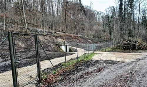 Der Zugang zum Brunnenfeld in Zell. Foto red