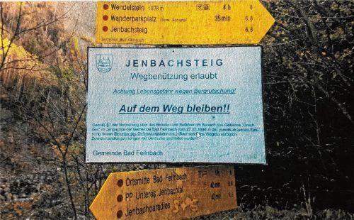 Die Brechries-Verbotstafel ist nun hinfällig, allerdings wird ein Warnschild auf die Gefahren hinweisen. Foto stache