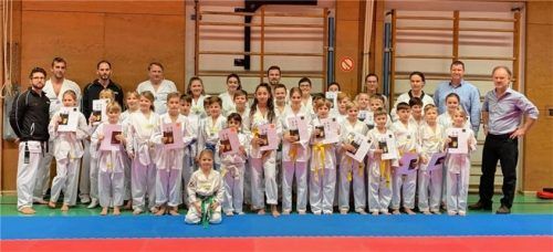 Die Kampfsportler der Taekwondo-Abteilung haben an der Prüfung teilgenommen. Foto red