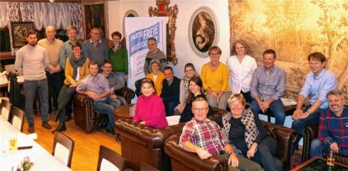 Die Kandidaten der Parteifreien Nußdorfer. Foto R.Gätcke