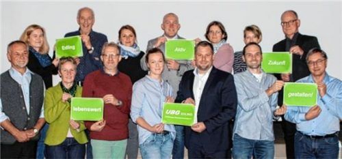 Edling lebenswert gestalten wollen die Kandidaten auf der UBG-Liste. Foto re
