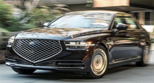 Eine Oberklasse-Limousine, die dank ihres modernen Designs den luxuriösen Stil in einer besonders zukunftsorientierten Form interpretiert: Der Genesis G90. Foto Auto-Medienportal.Net/Genesis/James Lipman