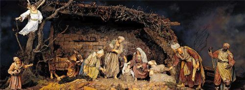 Im Haus unseres fleißigen Leserfotografens Rudolf Mayer in Mühldorf steht diese barocke Krippe. Foto  Mayer