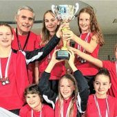 Die Piranhas waren in Rosenheim mit 14 Schwimmern vertreten