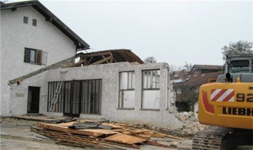Momentaufnahme vor Beginn der Abbrucharbeiten.
