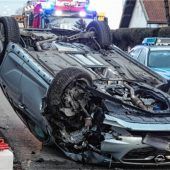 Überschlag wegen Sekundenschlaf?