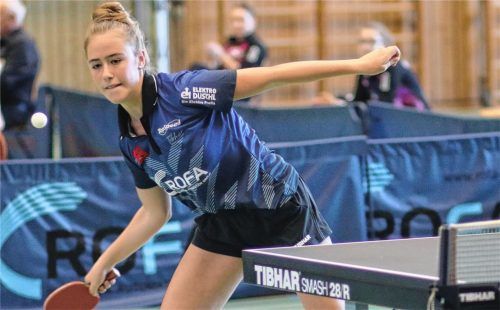 Naomi Pranjkovic vom SV-DJK Kolbermoor konnte ihre Trophäensammlung mit dem bayerischen Meistertitel im Einzel der Altersklasse 18 erweitern.Foto Erlich