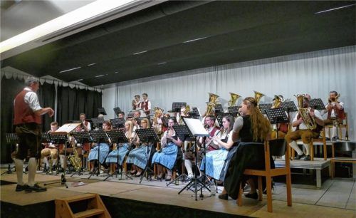 Rund 30 Instrumentalisten mit ihrem Dirigenten Wolfgang Wieser begeisterten das Publikum.