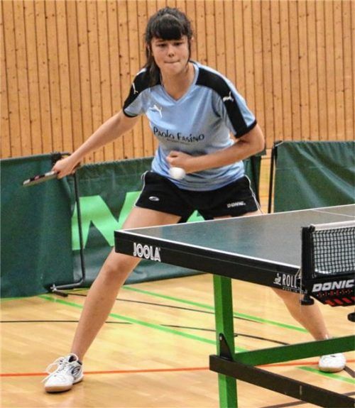 Steffi Stahn verbuchte in den Einzeln zwei Siege. Foto  Erlich