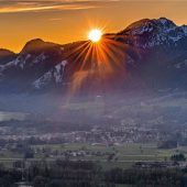 Sonnenuntergang im Inntal