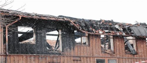 Das Feuer hat in der Schreinerei einen hohen Schaden verursacht. Foto Reisner