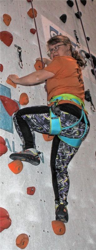 Das Klettern gehört zu Marina Sallers sportlichen Leidenschaften. Fotos  Meier