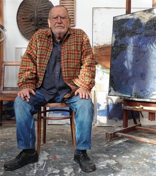 Der Maler Peter Tomschiczek feiert heute seinen 80. Geburtstag. Foto Weiser