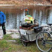 Umwelt-Aktivist im Stillen