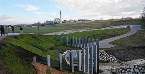 Eindrucksvoll präsentiert sich das Bauwerk, das eine hohe Grundsicherung bietet.Foto Kirchner