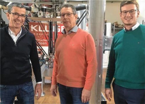 Gemeinsam in die Zukunft: Josef Kluger (Mitte) arbeitet seit Jahresanfang mit Michael Beyer (links) und Christoph König zusammen.