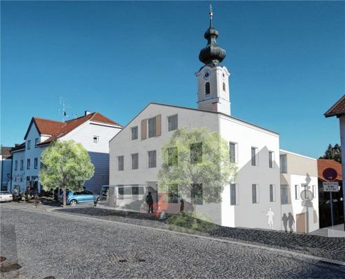So soll das Haus Marktplatz 7 aussehen, wenn es abgerissen und wieder neu aufgebaut worden ist. Für die Planung hat der Marktgemeinderat bereits Geld im Haushalt eingestellt gehabt, jetzt geht es an die Ausführung. Foto re