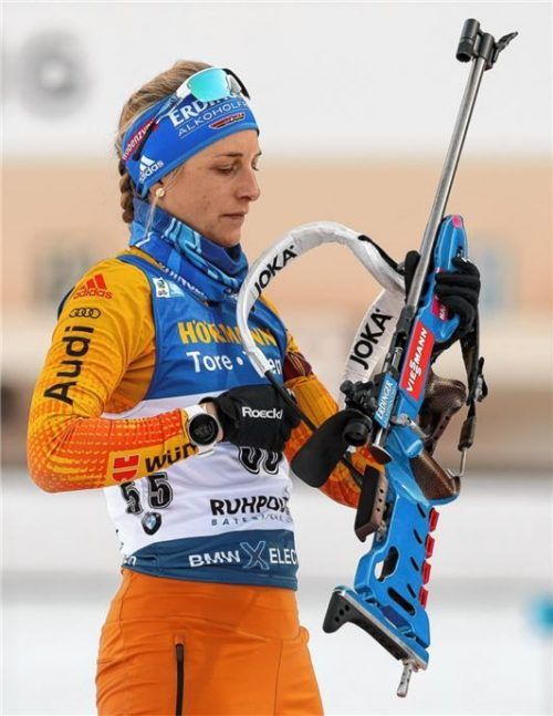 Vanessa Hinz ist eine der Sportlerinnen, die in der Chiemgau-Arena ein Heimspiel hat.Foto Weitz