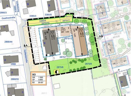 30 Zimmer mehr wollen die Betreiber des Leonhardihofes für pflegebedürftige Senioren anbieten. Der Gemeinderat ebnete jetzt den Weg dafür.Wüstinger und Rickert