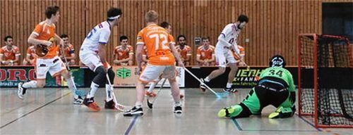 8:5 für die Lumberjacks endete das Kleinfeld-Spiel gegen Nürnberg. Hier war Torhüterin Barbara Brandmaier (im Bild) mehr gefordert als zuvor im Spiel gegen Augsburg.