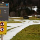 Wintersportler haben den Schneeblues