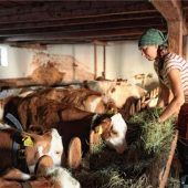 Als Sennerin in Chiemgauer Bergen