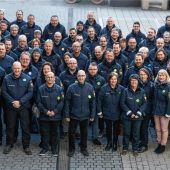 Mitglieder der Sicherheitswachten bilden sich im Polizeipräsidium fort
