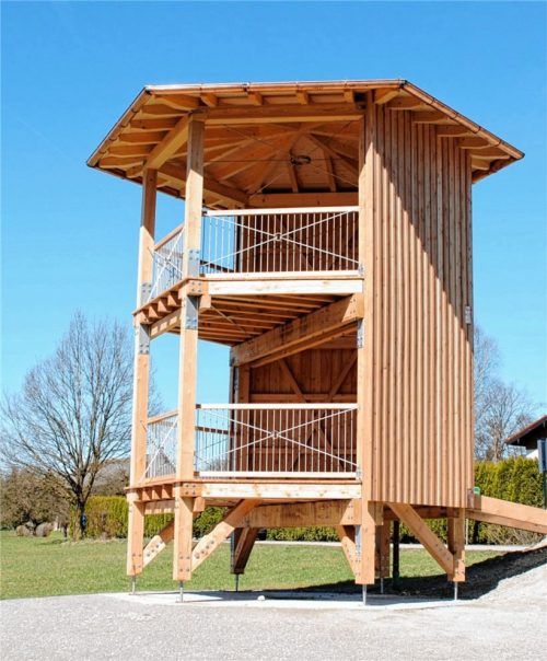 Bei Eichen am Simssee gibt es jetzt einen Aussichtsturm.