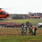 Frau nach Unfall in Klinik geflogen