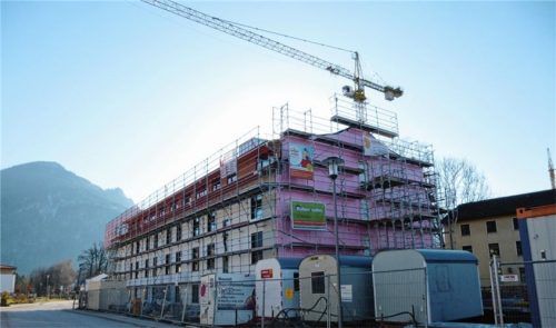 Die Bauarbeiten in Sagmühle schreiten zügig voran. Fotos Stuffer-chunphetch