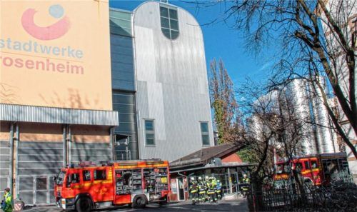Doppelbrand im Müllheizkraftwerk:  Zweimal rückte die Feuerwehr an. Foto reisner