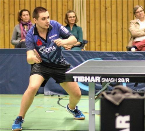 Eine starke Vorstellung lieferte Manuel Buchner sowohl im Doppel wie später auch im Einzel ab.Foto Erlich