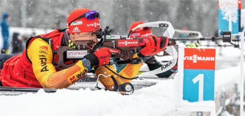 Klarer Blick und ruhige Hand: Biathlet Philipp Nawrath will auch bei der Weltmeisterschaft gute Platzierungen erringen.Foto Wukits