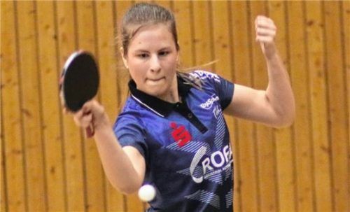 Nicole Erifiu glänzte mit drei Einzelsiegen und war damit maßgeblich am Kolbermoorer Derbysieg beteiligt.Foto Erlich