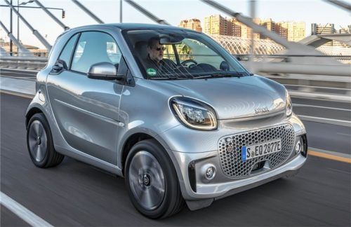 Rein elektrisch: der Stadtflitzer Smart EQ Fortwo. Foto ampnet/Daimler