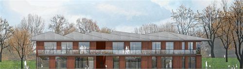 So soll die neue Betreuungseinrichtung aussehen. Grafik: Gemeinde Brannenburg