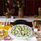 Eier, Textilkunst und Wachsartikel