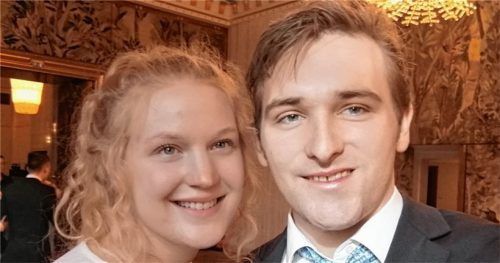 Während einer Probenpause: Vera Schlosser und Valentin Dressnandt in Wien.Foto Schlosser